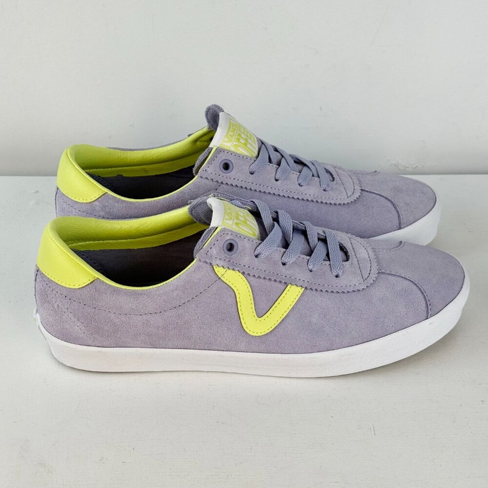 Men's 11 - VANS Sport Low Caramella Lavender Lime Green Suede Shoes